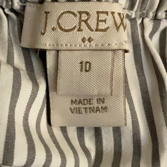 J. Crew size 10 striped sleeveless blouse - Picture 5 of 7